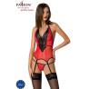 Passion - Peonia Corset Ligne Érotique Rouge S/M